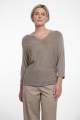 Rino en Pelle V-neck bat sleeves pullover