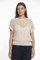 Rino en Pelle Open knitted short sleeves top