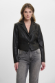 Rino en Pelle Cropped faux leather jacket