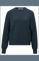 YAYA Rib mixed sweater ls