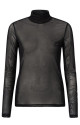 YAYA High neck mesh top with rhines